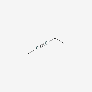 Chemical structure of 2-Pentyne