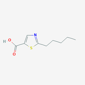 Chemical structure of 2-Pentylthiazole-5-carboxylic acid
