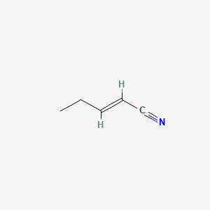 Chemical structure of 2-Pentenenitrile