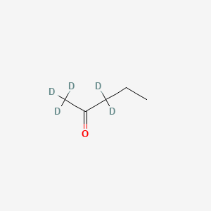 Chemical structure of 2-PENTANONE-1,1,1,3,3-D5