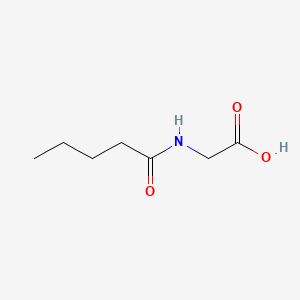 Chemical structure of Valerylglycine