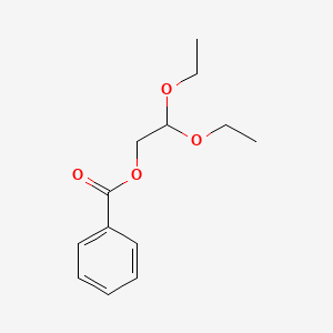 Chemical structure of 2-Oxoethyl benzoate