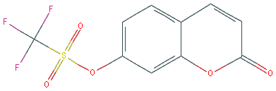 Chemical structure of 2-Oxo-2H-chromen-7-yl Trifluoromethanesulfonate
