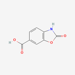 Chemical structure of 2-Oxo-2,3-dihydrobenzo[d]oxazole-6-carboxylic acid