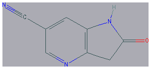 Chemical structure of 2-oxo-2,3-Dihydro-1H-pyrrolo[2,3-b]pyridine-6-carbonitrile