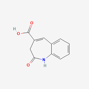 Chemical structure of 2-Oxo-2,3-dihydro-1H-1-benzazepine-4-carboxylic acid