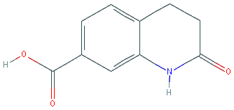 Chemical structure of 2-Oxo-1,2,3,4-tetrahydroquinoline-7-carboxylic acid