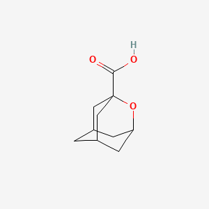 Chemical structure of 2-Oxaadamantane-1-carboxylic acid