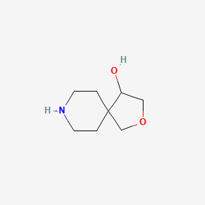 Chemical structure of 2-Oxa-8-azaspiro[4.5]decan-4-ol