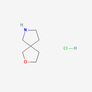 Chemical structure of 2-oxa-7-azaspiro[4.4]nonane,hydrochloride