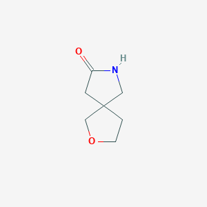 Chemical structure of 2-oxa-7-azaspiro[4.4]nonan-8-one