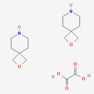 Chemical structure of 2-Oxa-7-azaspiro[3.5]nonane Hemioxalate