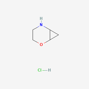 Chemical structure of 2-Oxa-5-azabicyclo[4.1.0]heptane hydrochloride
