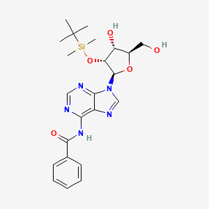 Chemical structure of 2'-O-tert-Butyldimethylsilyl-N6-Benzoyl-adenosine