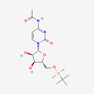 Chemical structure of 2'-O-tert-Butyldimethylsilyl-N4-acetyl-cytidine