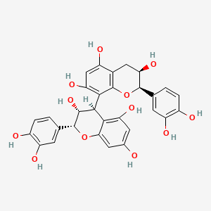 Chemical structure of 2''-O-E-p-Coumaroylafzelin