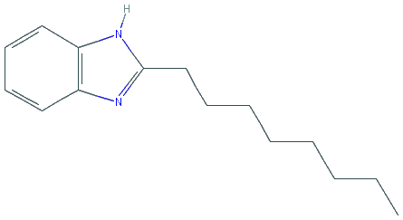 Chemical structure of 2-Octylbenzimidazole