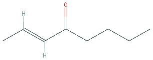 Chemical structure of 2-Octen-4-one