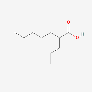 Chemical structure of 2-Propylheptanoic acid