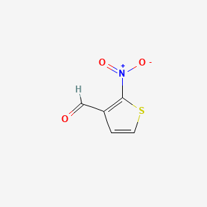 Chemical structure of 2-Nitrothiophene-3-carbaldehyde