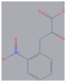 Chemical structure of 2-Nitrophenylpyruvic acid