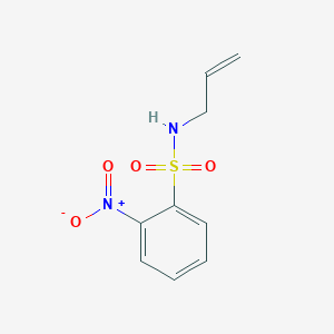 Chemical structure of 2-nitro-N-prop-2-enylbenzenesulfonamide