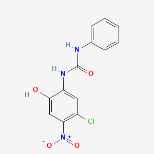Chemical structure of N-(5-Chloropyridin-2-yl)-5-methoxy-2-nitrobenzamide