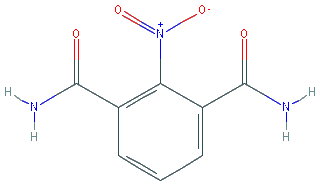 Chemical structure of 2-Nitroisophthalamide