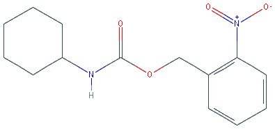 Chemical structure of 2-Nitrobenzyl Cyclohexylcarbamate