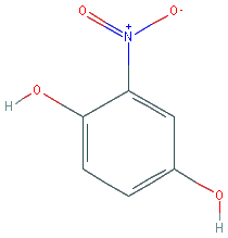 Chemical structure of 2-Nitrobenzene-1,4-diol
