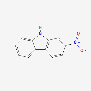 Chemical structure of 2-Nitrocarbazole