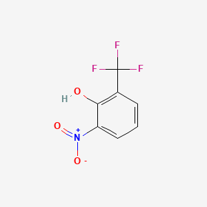Chemical structure of 2-Nitro-6-(trifluoromethyl)phenol