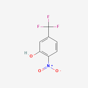 Chemical structure of 2-Nitro-5-(trifluoromethyl)phenol