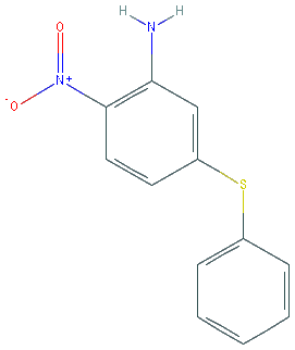 Chemical structure of 2-Nitro-5-phenylthioaniline