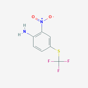Chemical structure of 2-Nitro-4-(trifluoromethylthio)aniline