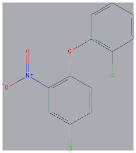 Chemical structure of 2-Nitro-2',4-dichlorodiphenyl ether