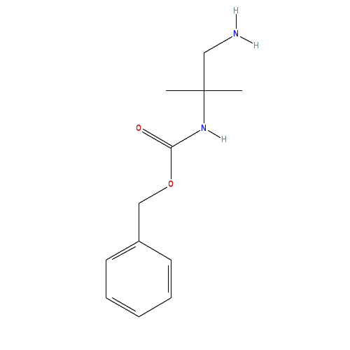 Chemical structure of 2-N-Cbz-2-Methylpropane-1,2-diamine hydrochloride