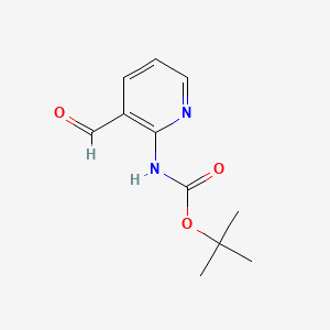 Chemical structure of 2-N-Boc-amino-3-formylpyridine