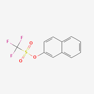 Chemical structure of 2-Naphthyl Trifluoromethanesulfonate