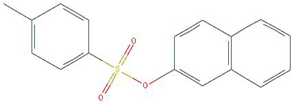 Chemical structure of 2-Naphthyl p-Toluenesulfonate