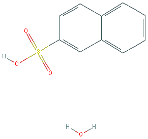Chemical structure of 2-Naphthalenesulfonic Acid Monohydrate