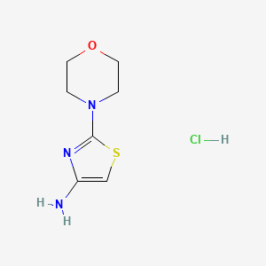 Chemical structure of 2-Morpholinothiazol-4-amine hydrochloride