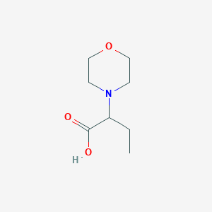 Chemical structure of 2-Morpholinobutanoic acid