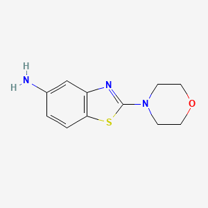 Chemical structure of 2-Morpholinobenzo[d]thiazol-5-amine