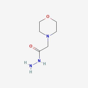 Chemical structure of 2-Morpholinoacetohydrazide