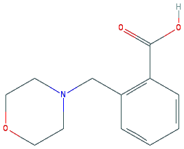 Chemical structure of 2-Morpholin-4-ylmethylbenzoic acid