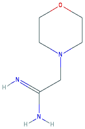 Chemical structure of 2-Morpholinoacetimidamide