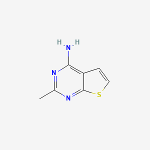 Chemical structure of 2-Methylthieno[2,3-d]pyrimidin-4-amine