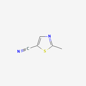 Chemical structure of 2-Methylthiazole-5-carbonitrile