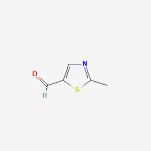 Chemical structure of 2-methylthiazole-5-carbaldehyde